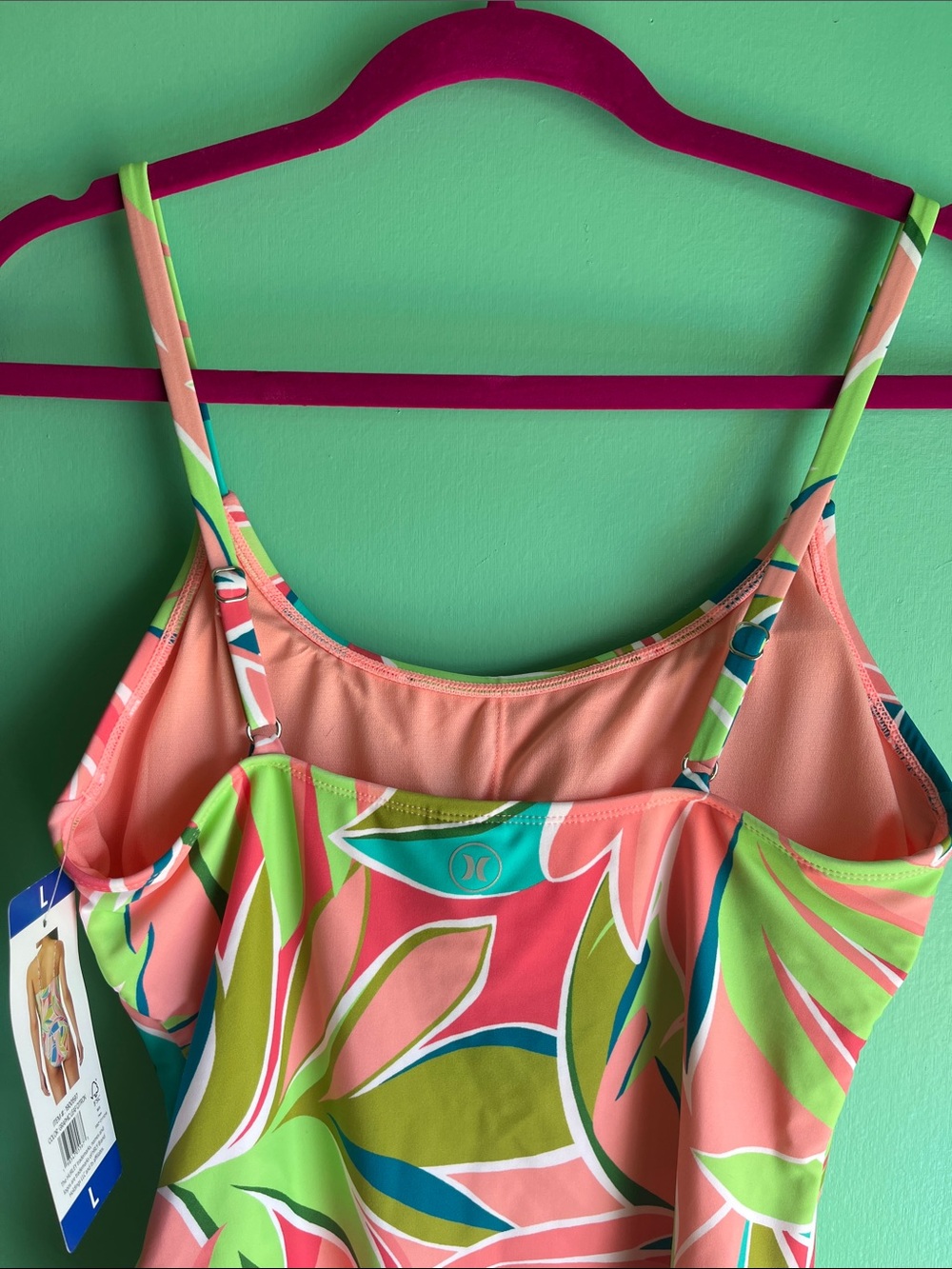 Hurley Tropical Leaf Swimsuit New - Picture 5 of 8